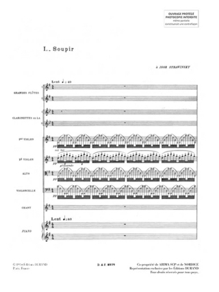 Trois poèmes de Stéphane Mallarmé - Conducteur - RAVEL - Partition